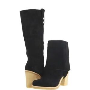 UGG Josie Black Convertible Suede Pull
Up Boots